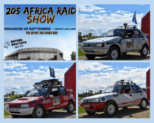 pré départ 2024, contrôle technique , stickage des véhicules 205 africa raid Maroc 2024